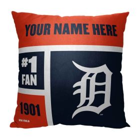 [Personalization Only] Detroit Tigers Colorblock Personalized Pillow