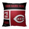 [Personalization Only] Cincinnati Reds Colorblock Personalized Pillow