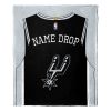 [Personalization Only] OFFICIAL NBA Jersey Personalized Silk Touch Throw Blanket - Spurs