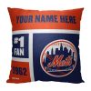 [Personalization Only] New York Mets Colorblock Personalized Pillow