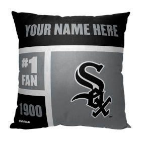 [Personalization Only] Chicago White Sox Colorblock Personalized Pillow