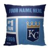 [Personalization Only] Kansas City Royals Colorblock Personalized Pillow