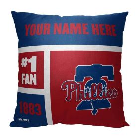 [Personalization Only] Philadelphia Phillies Colorblock Personalized Pillow
