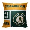 [Personalization Only] Oakland Athletics Colorblock Personalized Pillow