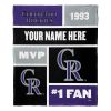 [Personalization Only] Rockies Colorblock Personalized Silk Throw