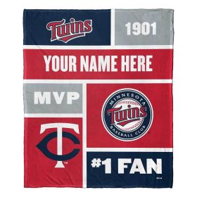 [Personalization Only] Twins Colorblock Personalized Silk Throw