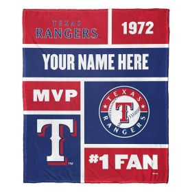 [Personalization Only] Rangers Colorblock Personalized Silk Throw