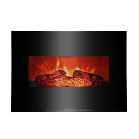 ZOKOP SF301-26A 26 inch 1400w Wall-mounted Fireplace Fake Wood / Single Color / Heating Wire / Mechanical / Black