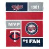 [Personalization Only] Twins Colorblock Personalized Silk Throw
