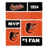 [Personalization Only] Orioles Colorblock Personalized Silk Throw