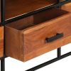 TV Stand 43.3"x11.8"x17.7" Solid Wood Acacia