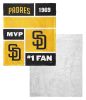 [Personalization Only] Padres Colorblock Personalized Silk Touch Sherpa Throw Blanket
