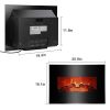 ZOKOP SF301-26A 26 inch 1400w Wall-mounted Fireplace Fake Wood / Single Color / Heating Wire / Mechanical / Black