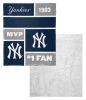 [Personalization Only] Yankees Colorblock Personalized Silk Touch Sherpa Throw Blanket