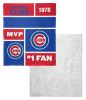 [Personalization Only] Cubs Colorblock Personalized Silk Touch Sherpa Throw Blanket