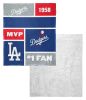[Personalization Only] Dodgers Colorblock Personalized Silk Touch Sherpa Throw Blanket