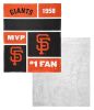[Personalization Only] SF Giants Colorblock Personalized Silk Touch Sherpa Throw Blanket