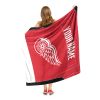 [Personalization Only] OFFICIAL NHL Jersey Silk Touch Throw Blanket - Red Wings