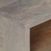 TV Stand Gray 51.2"x13.8"x20.1" Solid Rough Mango Wood