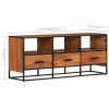 TV Stand 43.3"x11.8"x17.7" Solid Wood Acacia