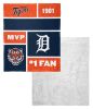 [Personalization Only] Tigers Colorblock Personalized Silk Touch Sherpa Throw Blanket