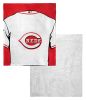 [Personalization Only] Reds OFFICIAL MLB Jersey Personalized Silk Touch Sherpa Throw Blanket, 50" X 60"