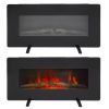 ZOKOP SF311-36 36 Inch 1400W Wall Hanging / Fireplace Single Color / Fake Wood / Heating Wire / With Small Remote Control Black