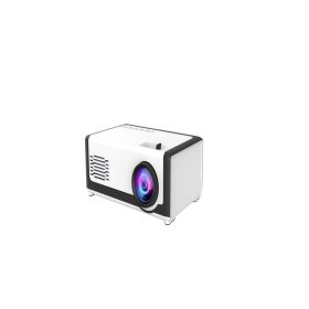 Mini Projector Support 1080P YG300 Portable LED Projector Home Theatre Video Beamer For Mobile Phone (Option: Black-EU)