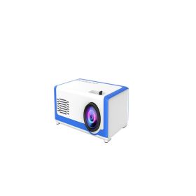 Mini Projector Support 1080P YG300 Portable LED Projector Home Theatre Video Beamer For Mobile Phone (Option: Blue-US)