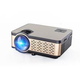 Home New Wifi Wireless Mobile Phone Projector (Option: Wifi black-UK)