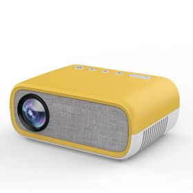 Smart Mini Portable LED Projector Multimedia Home Beamer (Option: Yellow-US)