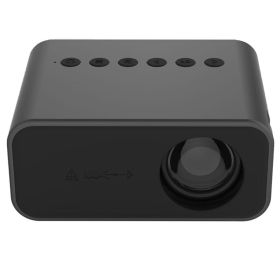 YT500 Home Mini Projector Mini Children's Home Portable Private Cinema HD LED Wired Wireless Phone Projection (Option: Black-AU Plug)