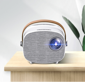 Home Mobile Phone Projector LED Portable Miniature (Option: White-US-Ordinary paragraph)