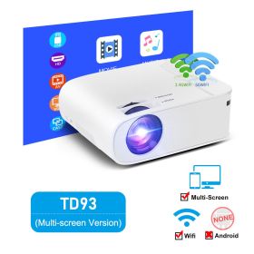 Home HD Wireless Portable Mobile Phone Projector (Option: Same screen version-AU)