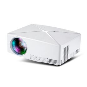 New C80 Mini Projector Mini Home 720p (Option: White-US)