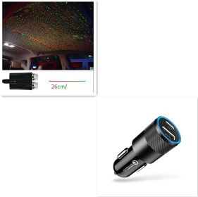 Star Light Projector Party Lights USB LED Light Interior Lighting LED Interior Car Lights Starry Sky Galaxy Night Lights (Option: Style7 set)